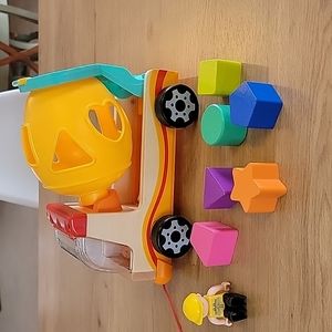 Toy Cement Truck with Shapes